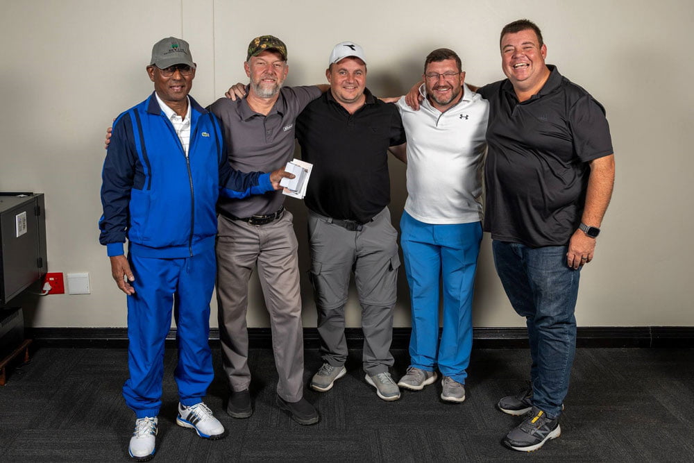 2nd place at the AMEU Affiliates Golf Day was the fourball team from TGOOD South Africa namely Stephan Russouw; Nardo, Ferdie and Scott Wallace.